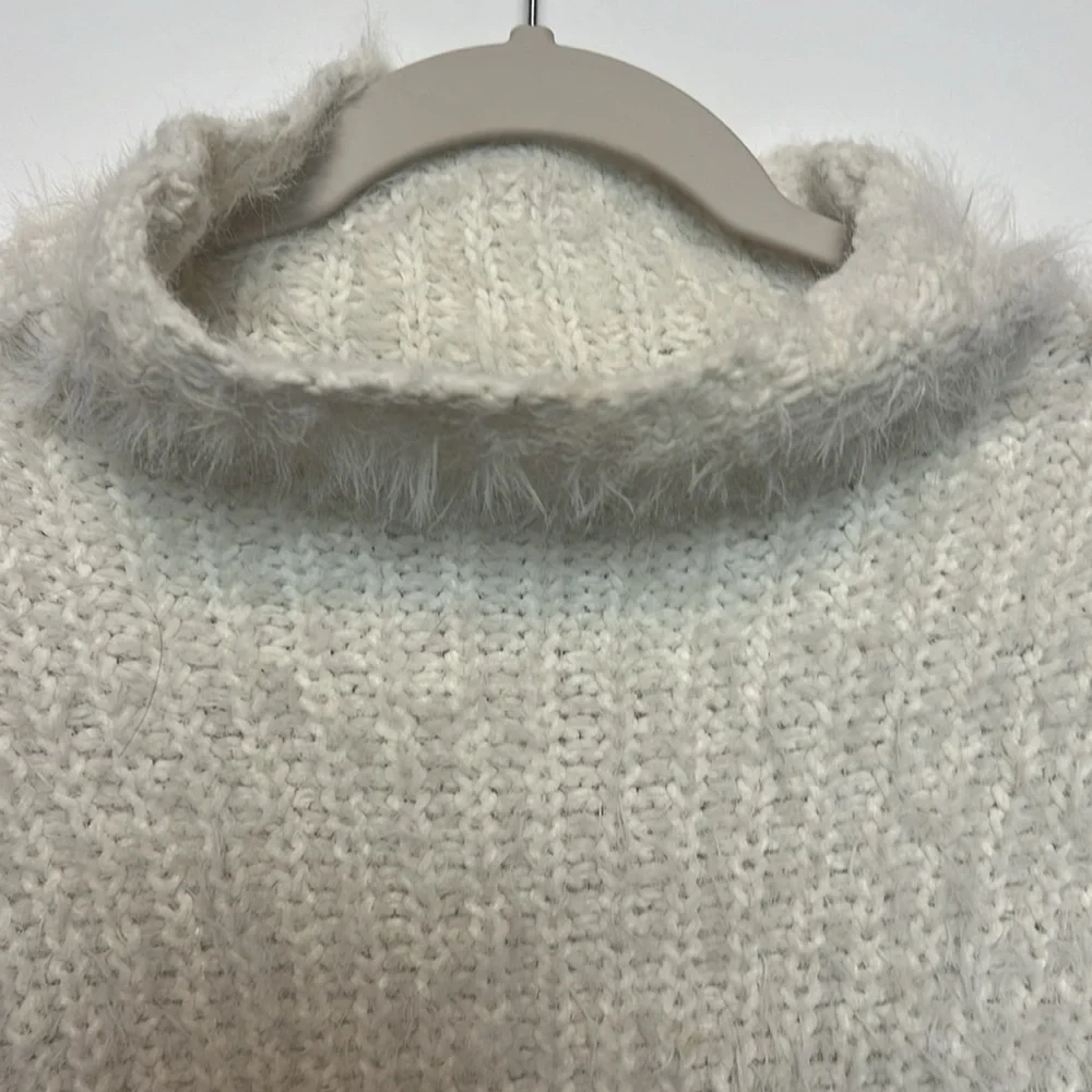 Brand: Express | Fuzzy Cowl Neck Sweater - Picture 3 of 6